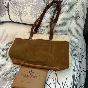 Patrica Nash dude and Sherpa tote
